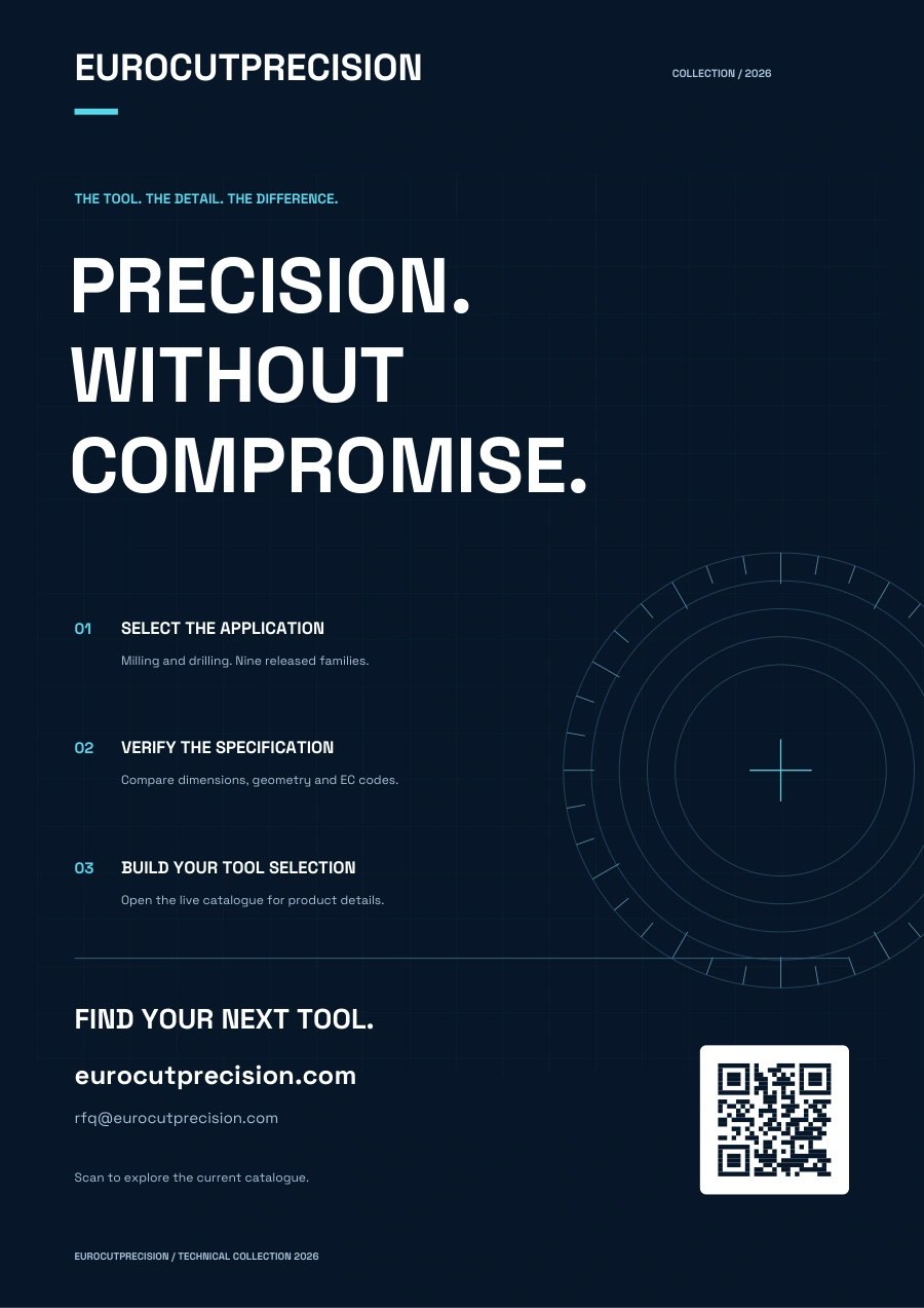 Matching EUROCUTPRECISION back cover with precision rings, brand contact and QR code
